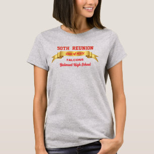 Camiseta ¡Fiesta! Reunión de clase número 50 personalizada