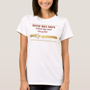 Camiseta ¡Fiesta! Reunión de clase número 50 personalizada