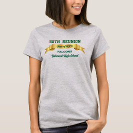 Camiseta ¡Fiesta! Reunión de clase número 50 personalizada