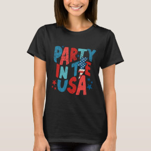 Camiseta Fiesta Rosa En Estados Unidos 4 De Julio, Mamá Cam