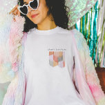 Camiseta Fiesta Rosa Fiesta Moderna Feria de Bachelorette F<br><div class="desc">Este moderno diseño de estilo marginal da un toque de alegría a la fiesta o a la velada más elegante de todos. Los colores son vivos,  alegres y acogedores,  con la elegancia adecuada.</div>
