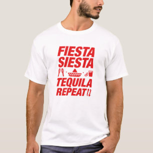 Camiseta Fiesta Siesta Tequila Repetir