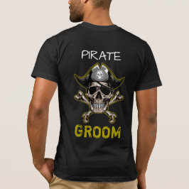 Camiseta Fiesta sobre el tema del pirata Cráneo Adulto GROO