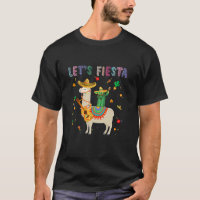 Fiesta Sombrero Llamas Cactus Cinco Mexicanos