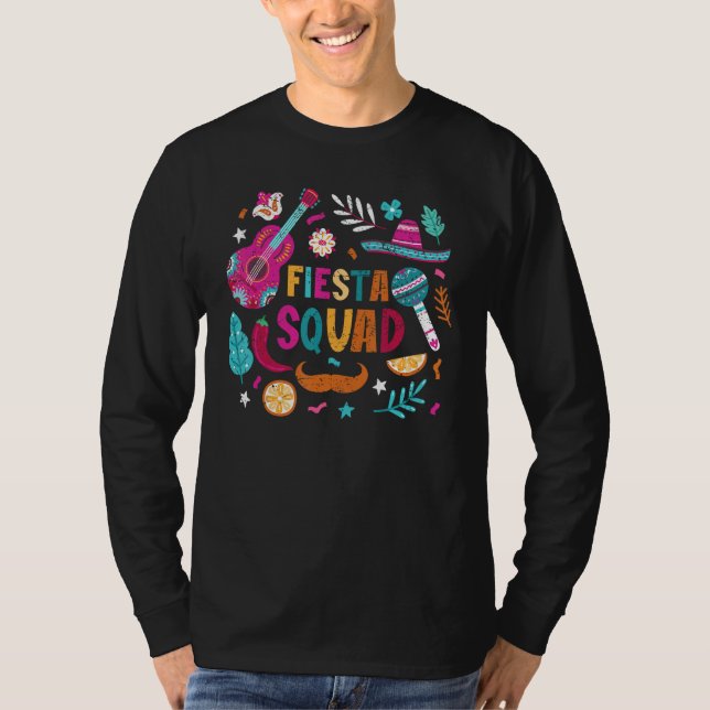Camiseta Fiesta Squad Cinco De Mayo Mexican Party Matching  (Anverso)