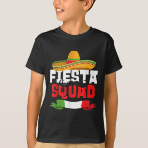Camiseta Fiesta Squad Funny Cinco De Mayo Sombrero Mexicano