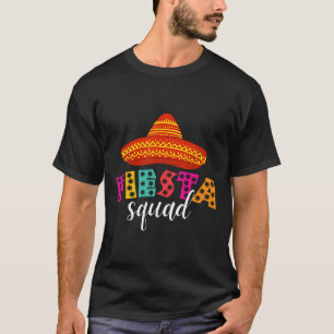 Camiseta Fiesta Squad Funny Cinco De Mayo Sombrero Mujeres