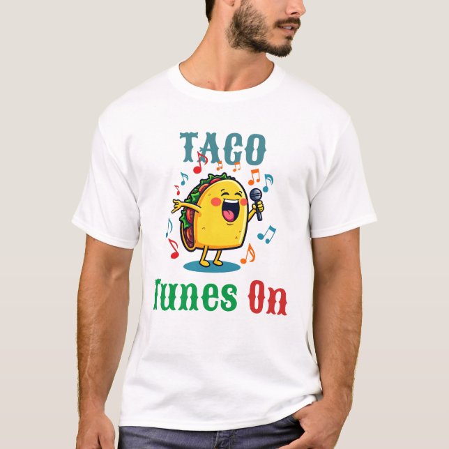 Camiseta Fiesta Taco Canta El Personalizado Taco Mexicano (Anverso)