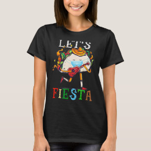Camiseta Fiesta Taco con máscara Guitarra Cine Mexicano