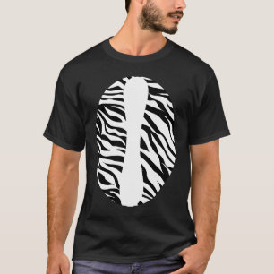 Camiseta Fiesta temática de la jungla de estampado de cebra