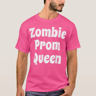 Camiseta Fiesta temática de la Reina del Prom zombi Hallowe