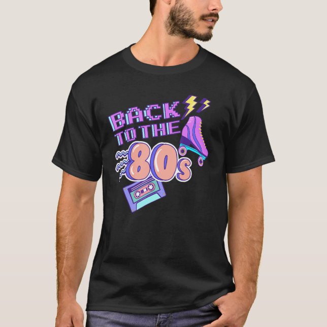 Camiseta Fiesta temática de los años 80 de vuelta a Costu (Anverso)