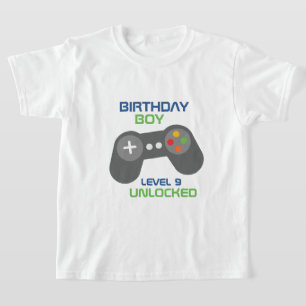 Camiseta Fiesta temática de los juegos de video Birthday Bo