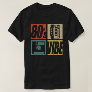 Camiseta Fiesta temática de moda de los años 80 Vibe 1980