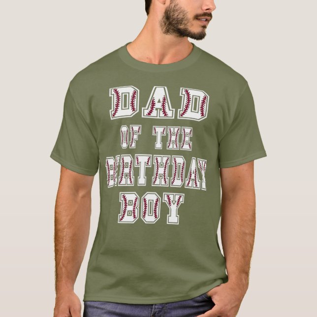 Camiseta Fiesta Temática De Papá De Los Bóvidos De Cumpleañ (Anverso)