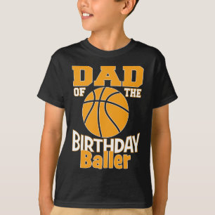 Camiseta Fiesta Temática De Papá Del Baller De Baloncesto D