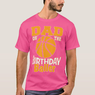 Camiseta Fiesta Temática De Papá Del Baller De Baloncesto D