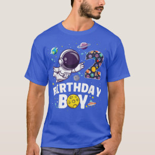 Camiseta Fiesta temática espacial astronauta de 2 años cump