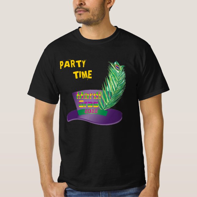 CAMISETA FIESTA TIME MARDI GRAS (Anverso)