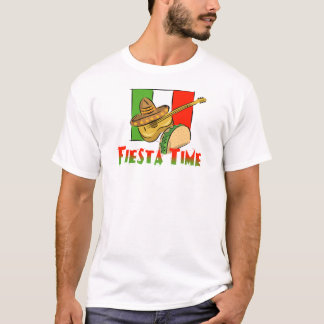 Camiseta Fiesta Time Taco, Sombrero, guitarra