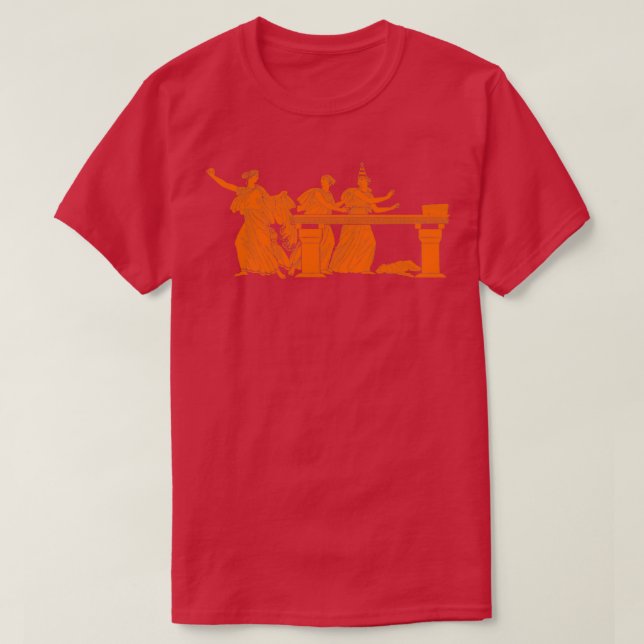 Camiseta fiesta toga con borde (Diseño del anverso)