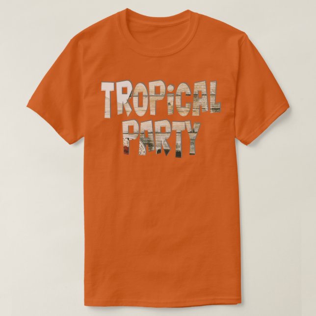Camiseta Fiesta tropical (Diseño del anverso)