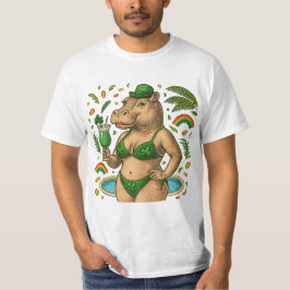 Camiseta Fiesta Tropical de Piscina del Día de San Patricio