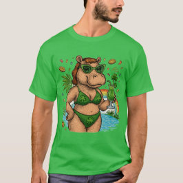 Camiseta Fiesta Tropical en la Piscina de San Patricio para
