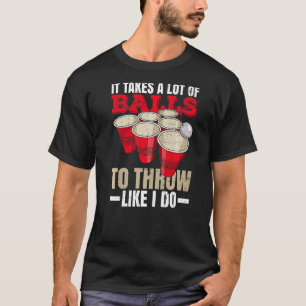 Camiseta Fiesta Universitaria Beer Pong Para Un Campeón de 