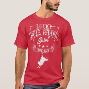 Camiseta Fiesta Vaquero Bull Montando Humor De Agricultor O