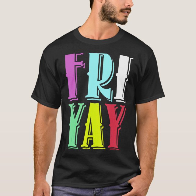 Camiseta Fiesta Viernes Feliz Viernes Profesor De Viernes D (Anverso)