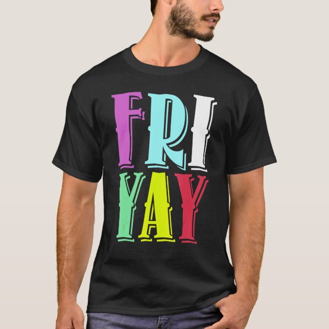 Camiseta Fiesta Viernes Feliz Viernes Profesor De Viernes D (Anverso)