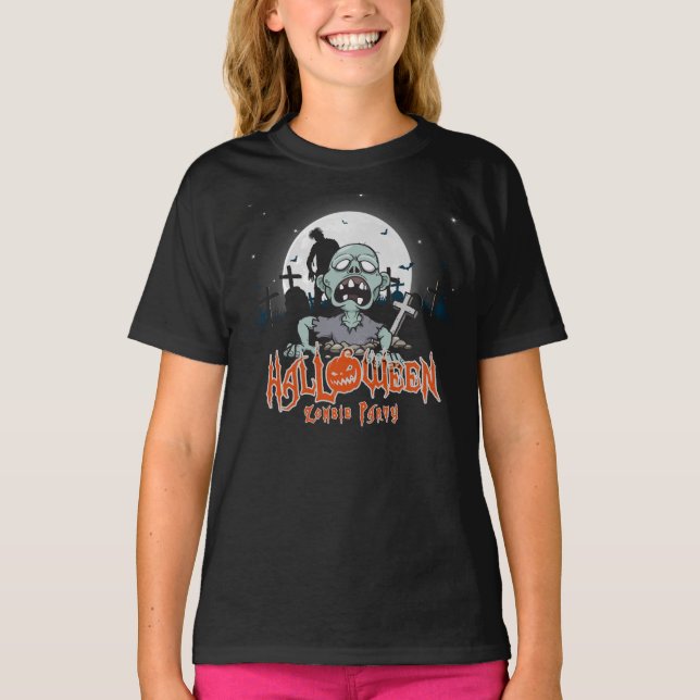 Camiseta Fiesta Zombie de Halloween | Niños (Anverso)
