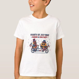 Camiseta Fiestas de Hamburguesas y Perros del 4 de Julio