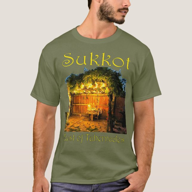 Camiseta Fiestas de otoño hebreas Sukkot Tabernacles Booths (Anverso)