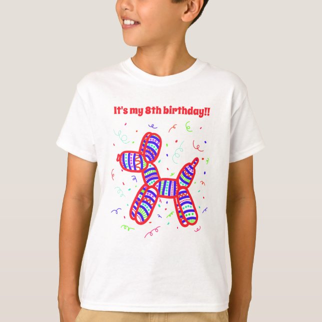 Camiseta Fiestas de perro con globos aerostáticos personali (Anverso)
