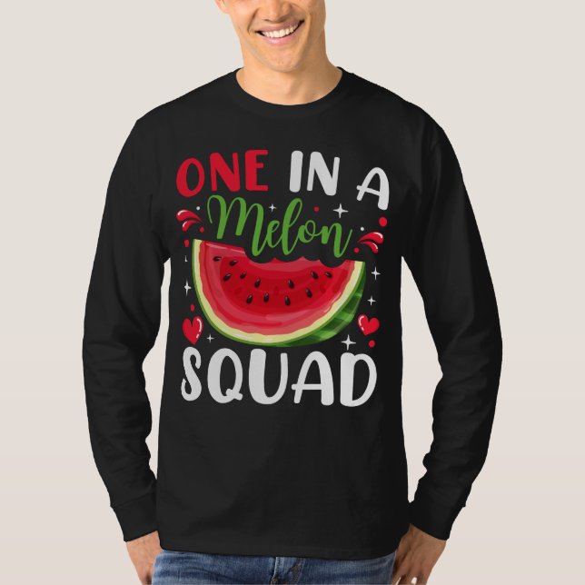 Camiseta Fiestas del Día B de uno en un Melon Squad LS (Anverso)
