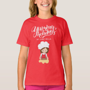 Camiseta Fiestas Deliciosas Por Chef Nombre Personalizado N