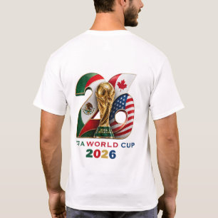 Camiseta FIFA Copa Mundial 2026 Celebrando Estrellas de Fút