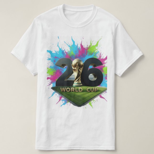 Camiseta FIFA World Cup 2026 Logo Concept: The Vibrant Path (Diseño del anverso)