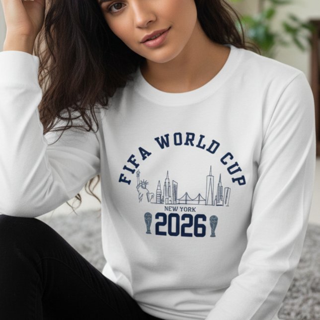 Camiseta FIFA World Cup 2026 New York Skyline (NYC World Cup 2026 long-sleeve shirt for soccer fans, bold skyline design and perfect USA fan gift!)