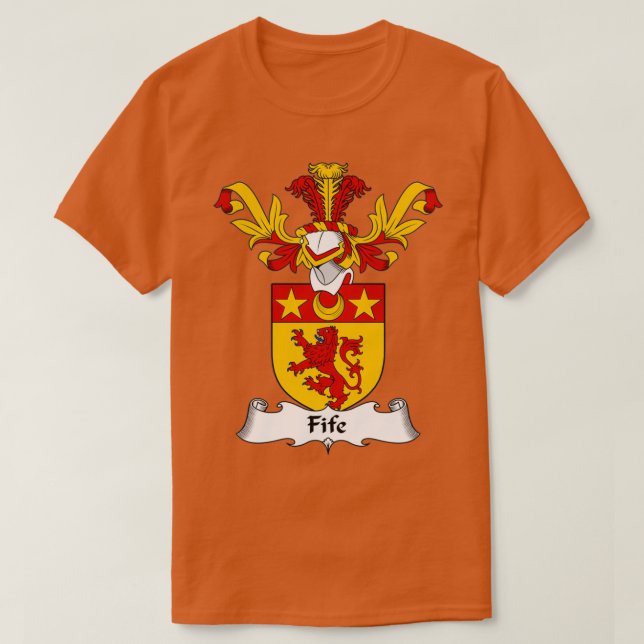 Camiseta Fife Escudo de armas de la familia Crest (Diseño del anverso)