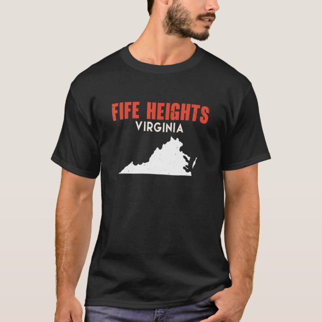 Camiseta Fife Heights Washington USA State America Travel W (Anverso)