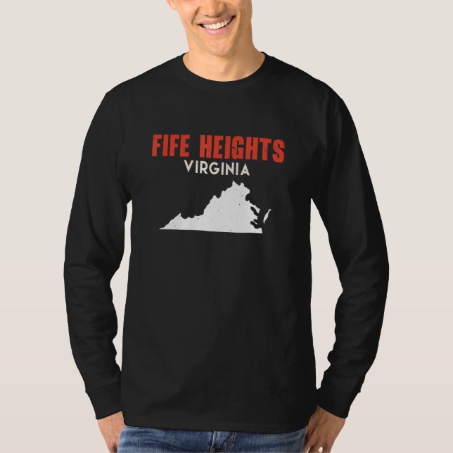 Camiseta Fife Heights Washington USA State America Travel W (Anverso)