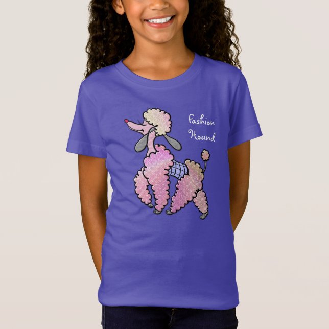 Camiseta Fifi Poodle - Hound de moda francés personalizado (Anverso)