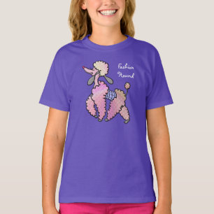 Camiseta Fifi Poodle - Hound de moda francés (Personalize)