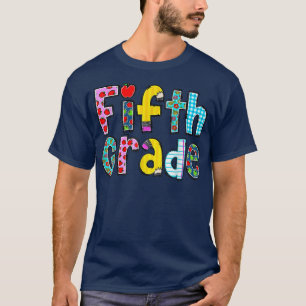 Camiseta Fifth Grade Leopard Girls Teacher Team 5th Grade B