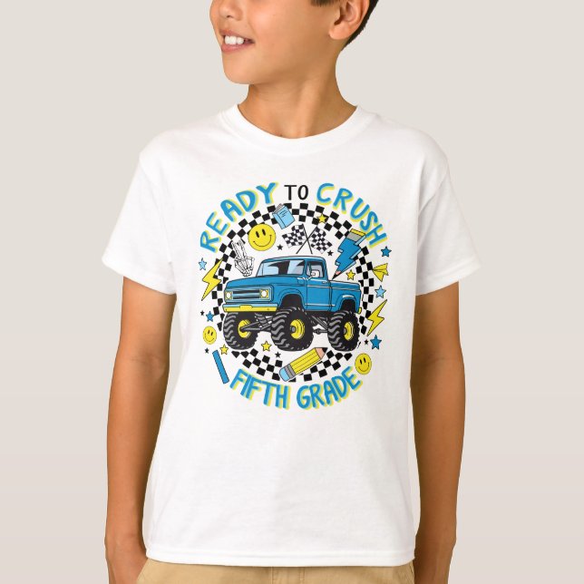 Camiseta Fifth Grade Rally: Monster Truck Momentum (Anverso)