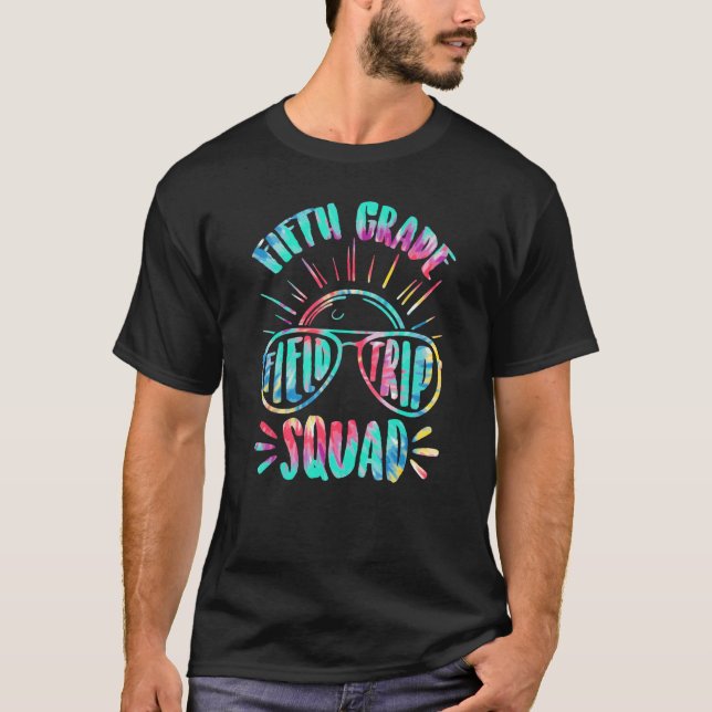 Camiseta Fifth Grade Students School Zoo Field Trip Squad M (Anverso)