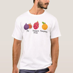Camiseta Fig Dragon Fruto Tangerina Fruta sutil anti Trump